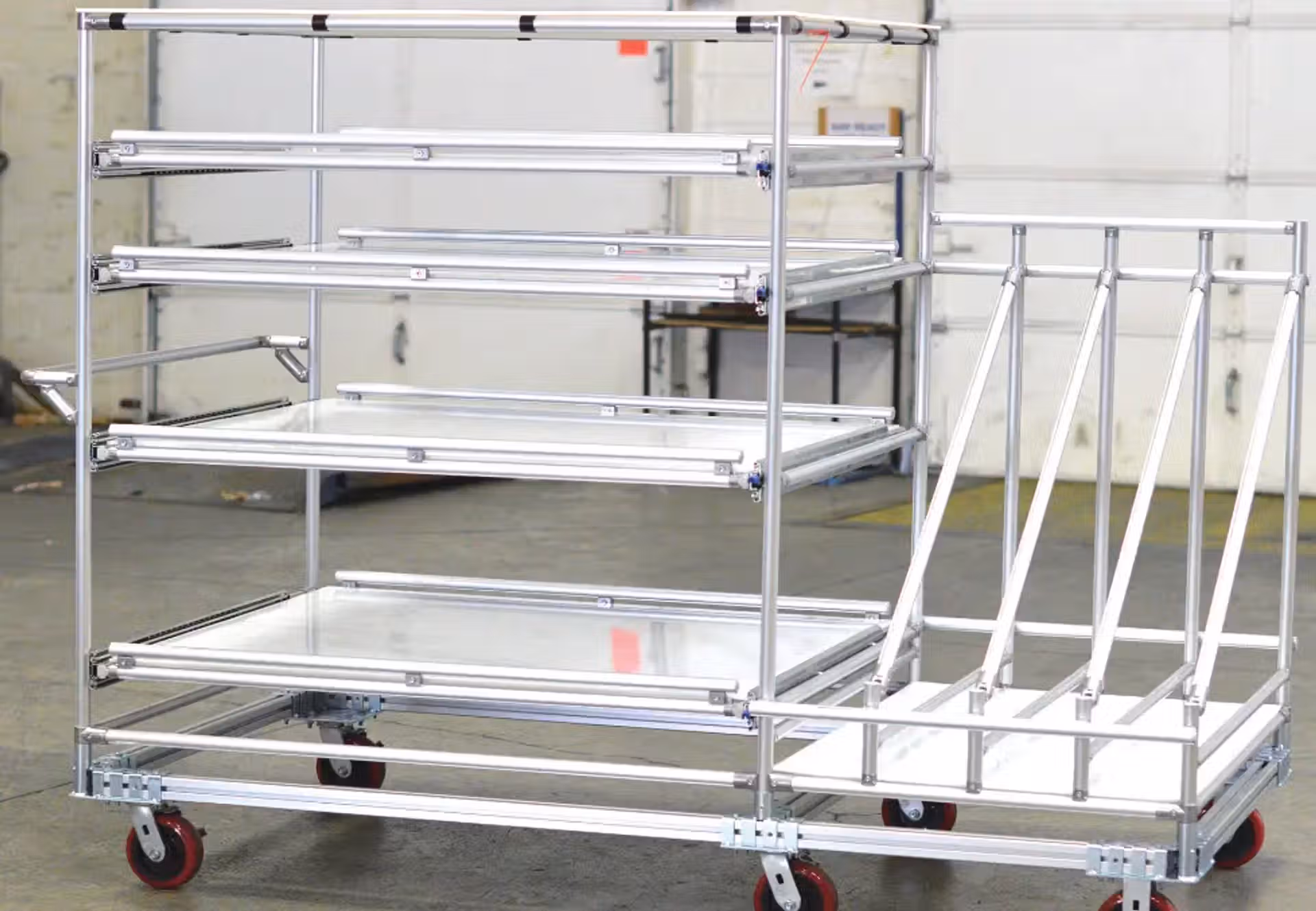 Aluminium Pipe Racking System Trolley