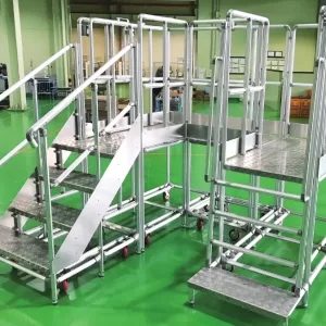 Aluminium Pipe Racking System Ladder Step Design